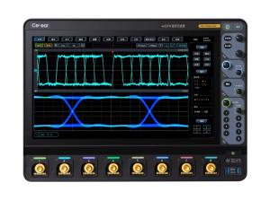 8位adc垂直分辨率示波器，帶寬可以根據(jù)需要選擇500MHz-3GHz。